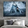 Other Event Party Supplies Abstract Scary Halloween Wall Decor Canvas Painting Wall Art Haunted House Canvas Art Printed Picture Wall Art Decoration 230731
