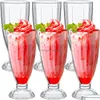 Bicchieri da vino Milkshake 10.8 Oz Gelato con piede Chiaro Fontana Parfait Coppe Sundae Dessert retrò Old Fashioned Soda Drop Consegna a casa Dhptl