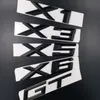 Nuevo estilo de coche ABS negro X1 X3 X5 X6 emblema de maletero trasero Auto Badge Sticker296T