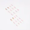 False Nails French Wear Nail Removable Pink Phnom Penh Small Daisy Fresh Style Square Head Easy To Operate Mainland China