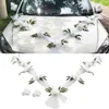 Decorative Flowers Wreaths Wedding Car Front Flower Decoration Artificial Garland for Party Holiday Accessories Simulation Rose 230731
