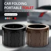Folding Portable Toilet Commode Porta Potty Car Camping for Travel Bucket Seat Hiking Long trip282R