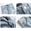 Men's Jeans For Men Pu Leather Stars Patchwork Denim Pants Hombre Long Trousers Slim Fit Luxury Decorating Hip Hop Humans