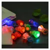 Party Favor Light Up Spittling Rings Brud Shower Favors Kids Adts Flashing Plastic Diamond Bling Led Glow Ring för födelsedag Bachel DHS3E