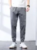 Jeans da uomo 2023 Pantaloni da jogging in denim larghi casual in cotone estivo Streetwear grigio chiaro