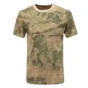 Hommes T-shirts Tactique Militaire Camouflage Chemise Hommes Respirant À Séchage Rapide US Army Combat T-Shirt Outwear Coton