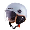 Casques de moto Casque de moto et moteur de scooter de sécurité modulable Casco de Seguridad demi-visage ouvert Casco rétro sécurité demi-visage descente x0731