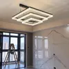 Kolye lambaları Art Led Avize Lambası Tavan Işık İskandinav Minimalist Kare Tasarım Yaşam Dekoru Yatak Odası Kapalı Asma Fikstür