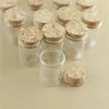 Bouteilles de stockage conteneur flacons à épices artisanat 30mm 40mm verre liège 24 pièces/lot bocaux Tube 15ml bouchon de bouteille Test