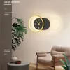 Wall Lamp Modern Simple Led Art Clock Design Sconce Bedroom Living Room Corridor Aisle Indoor Decoration Light Fixtures