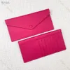 Top quality Luxury Designer Wallet Classic Silk'in Envelope Bag Long Square Card Bag Business Card Holder Fashion Barenia Cowhide Women's Handbag