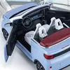 ダイキャストモデルカー124 Wuling Mini EV Alloy New Energy Car Model Diecasts Metal Toy Vehicles Car Model High Simulation Sound and Light Kids Gifts X0731