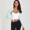 Chemises actives femmes grande taille à manches longues Yoga danse châle Fitness couleur unie Cardigan petites épaules Kan