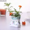 Vasos moderno minimalista saco criativo pintado vaso de artesanato em cerâmica sala de estar área de trabalho arranjo de flores decoração de casa 230731