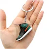 Keychains Lanyards Creative 3D Mini Basketball Shoes Stereoscopic Model Sneakers Enthusiast Souvenirs Keyring Car Backpack Pendant G Ot5Rg