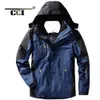 Chaquetas para hombre Abrigo de invierno CCI con chaqueta de montañismo a prueba de viento a prueba de viento y felpa gruesa Conjunto de dos piezas MC023 230731