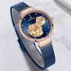 الساعات الأخرى Women Wather Naviforce Top Luxury Brand Steel Mesh Waterproof Watches Flower Quartz Female Wristwatch Girl Clock J230728
