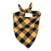 Dog Apparel Fashion Plaid Sphynx Cat Triangle Scarf Bandanas Cotton Pet Gromming Accessories For Cats Gotas Katten Kedi Mascotas Products