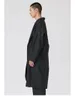 Trenchcoats voor heren en zwart-wit linnen Japanse casual high street oversized jas