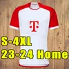 3XL 4XL футбольные майки DE LIGT 23 24 MANE SANE HERNANDEZ BAYERN MUNICH GNABRY GORETZKA MULLER DAVIES KIMMICH футбольная рубашка 2023 2024, версия игрока для фанатов, мужчины, дети