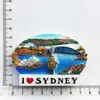 Buzdolabı mıknatıslar el boyaması manyetik buzdolabı mıknatıslar Avustralya Turizm Koala Sydney Ev Dekoratif Reçine Manyetik Buzdolabı Sticker Magnet X0731