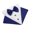 Dog Apparel Large Tuxedo Collar Wedding Bow Tie For Small Cat Scarf Adjustable Pet Neckerchief Bowtie Puppy Dress Up Formal Costume