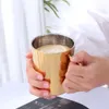 Bicchieri Tazza da caffè in acciaio inossidabile da 300 ml Tazza da latte portatile con manico Tazze arcobaleno a doppia parete Bicchiere da viaggio Tazze da tè al latte 230729