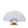 Chinese Style Products Chinese Silver Flash Folding Fan Vintage Wave Shaped Dragon Dance Hand Fan Craft Home Decoration Wedding Gift