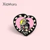 Brooches Punk Enamel Pin Heart Badge Lydia Friendship Halloween Movie Jewelry Pins For Friends