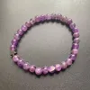 Strand 6MM braccialetto di quarzo viola rosa naturale elastico verde avventurina pietra stella perline uomo donna 1pc goccia