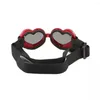 Dog Apparel Heart-shaped Pet Sunglasses For Small Waterproof UV Protection Cat Sun Glasses Adjustable Strap Goggles