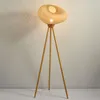 Stehlampen Japanische Retro-Kunst Stativ Bambus Licht für Schlafzimmer Nachttisch Sofa Quadrat EL Wohnzimmer stehend