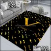 Dywany Wysokiej jakości dywan z nadrukiem 3D Mata Foot Mat salon bez poślizgu wzór calssic top dywaniki upuść dostawa domu tkaniny ogrodowe
