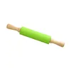 Rullande stift bakverk Silikon Nonstick Fondant Pin For Kids Cake deg Roller Dekoration Hantverk Bakning Matlagningsverktyg 230731