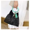 Keychains Lanyards Fashion Women Tassels Armband Bangle Pu Leather Party Wrap Key Ring Leopard Lily Print Keychain Sunflower Flag Otzrj