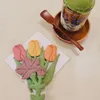 Bakning Mögel Mothers Day Tulip Bouquet Cookie Cutter Mom Birthday Bellflower Gift Stamper Hushåll DIY Fondant Pastry Tool 230731