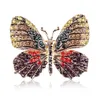 Broches papillon élégant pour femmes mode strass insectes beauté bureau broche broches écharpe boucle vêtements accessoires