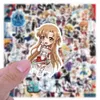 Sword Art Online 10 50 100pcs naklejki naklejka na DIY Laptop Stufme Car Trunk Board Guitar Motorcycle Anime Sticker Car2819