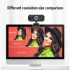 Webcams 1080P Mini Webcam met Microfoon voor PC Desktop Laptop Computer Meeting Streaming Web Camera Interface R230728