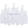 Botellas de embalaje de 5Ml, 10Ml, 20Ml, 30Ml, 50Ml, 60Ml, 80Ml, 100Ml, 120Ml, botella rociadora de plástico vacía, recargable por mascota, contenedor para limpiar Dro Otfsb