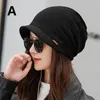 Visors Korean Style Winter Autumn Women Brim Hat Solid Color Lady Girl Hip-hop Beanie Cap Female Soft Warm Casual Elastic