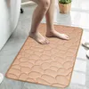 Carpets Foot Mat Coral Fleece Floor Mat Household Memory Embroidered Bathroom Thickened Floor Mat Door R230728