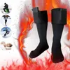 Chaussettes pour femmes Chaussettes d'hiver à piles pour ski en plein air chauffantes en coton chaud thermique