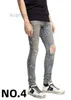 Am Jeans Skinny Desig Colors Pants Long Embroidery Slim Denim Straight Streetwear Skinny 9QUP