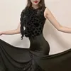 ステージウェアエレガントなボールルームダンスドレス女性パフォーマンスコスチュームワルツカスタマイズされたモダンな衣装メッシュタンゴJL3497