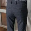 Pantaloni da uomo 2023 Classic Fashion El Style Primavera/Autunno Uomo Casual Slim Trending Plaid Business Stretch