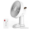 Electric Fans USB Rechargeable Portable Desk Fan Folding Cooling Fan Outdoor Camping Mini Floor Fan 4000mAh Home Office Fan with Clip R230802