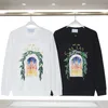 Casablancas moletons gráficos masculinos designer masao san print sweatshirts femininas de seda solta casablanca mangas compridas roupas masculinas M-3XL