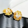 Oorknopjes 2023 Vintage Frans Retro Licht Luxe En Elegant Ontwerp Bloemen Parel Oorclip Studs