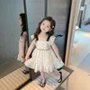 カジュアルスタイルの子供のための女の子のドレスティーンエイジドレスドレスハートパターンサマーコスチューム